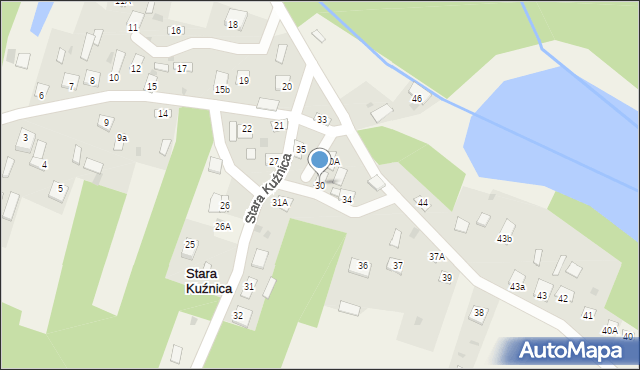 Stara Kuźnica, Stara Kuźnica, 30, mapa Stara Kuźnica