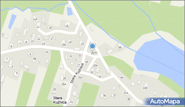 Stara Kuźnica, Stara Kuźnica, 33, mapa Stara Kuźnica