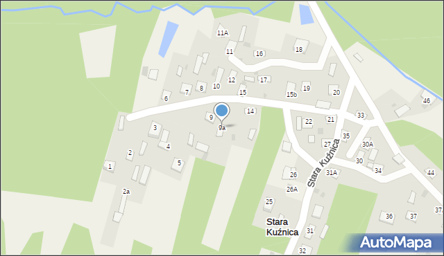 Stara Kuźnica, Stara Kuźnica, 9a, mapa Stara Kuźnica