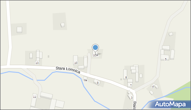 Stara Łomnica, Stara Łomnica, 10A, mapa Stara Łomnica