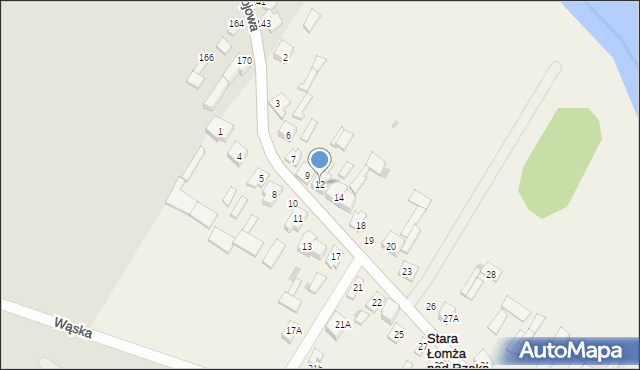 Stara Łomża nad Rzeką, Stara Łomża nad Rzeką, 12, mapa Stara Łomża nad Rzeką