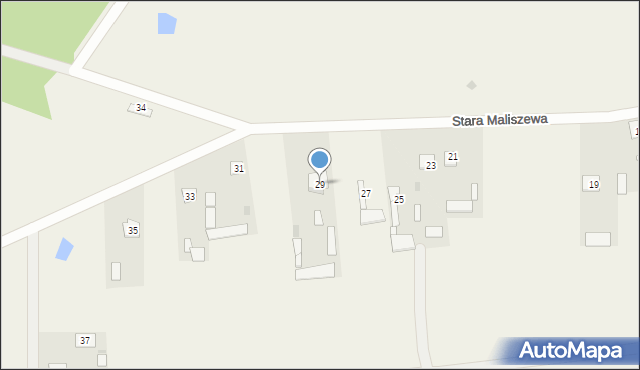 Stara Maliszewa, Stara Maliszewa, 29, mapa Stara Maliszewa