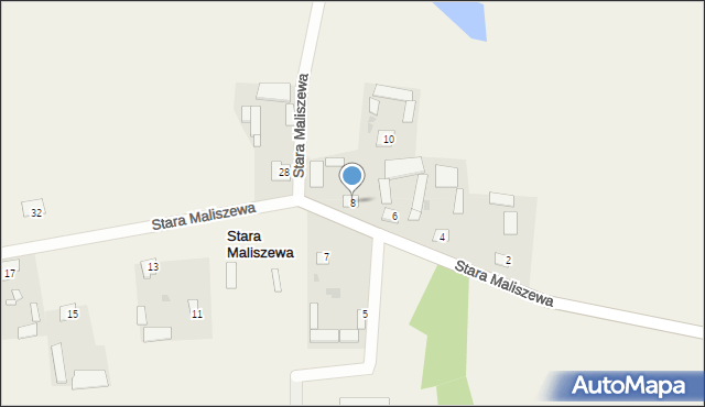 Stara Maliszewa, Stara Maliszewa, 8, mapa Stara Maliszewa