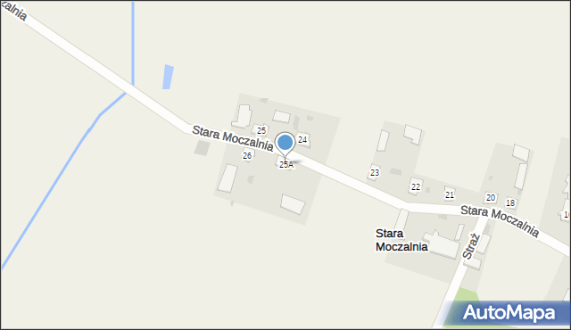 Stara Moczalnia, Stara Moczalnia, 25A, mapa Stara Moczalnia