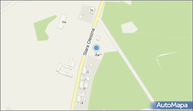 Stara Oleszna, Stara Oleszna, 26a, mapa Stara Oleszna
