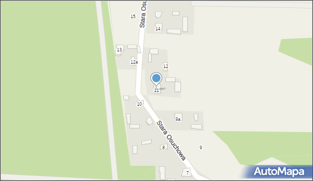 Stara Osuchowa, Stara Osuchowa, 11, mapa Stara Osuchowa