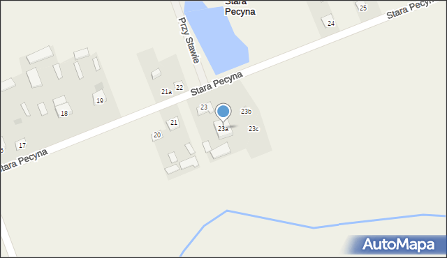 Stara Pecyna, Stara Pecyna, 23a, mapa Stara Pecyna