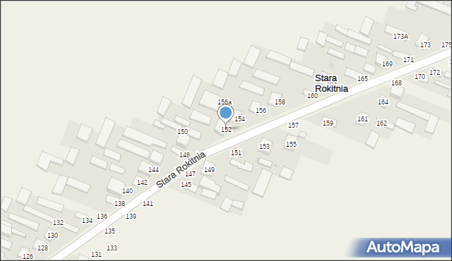 Stara Rokitnia, Stara Rokitnia, 152, mapa Stara Rokitnia