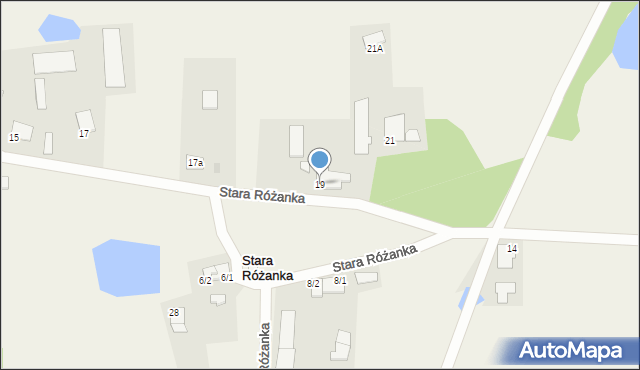 Stara Różanka, Stara Różanka, 19, mapa Stara Różanka