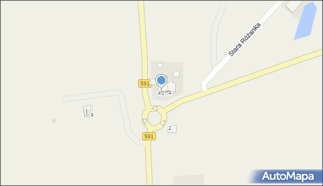 Stara Różanka, Stara Różanka, 4/1, mapa Stara Różanka