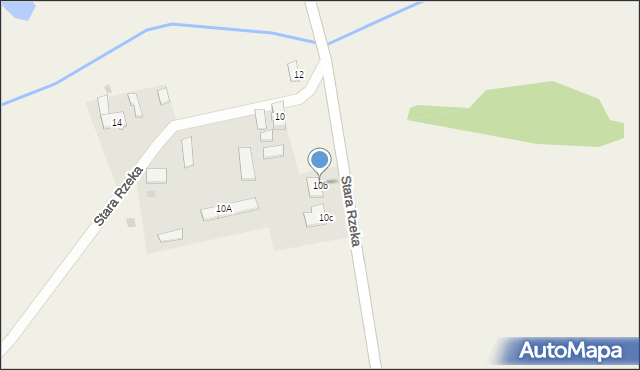 Stara Rzeka, Stara Rzeka, 10b, mapa Stara Rzeka