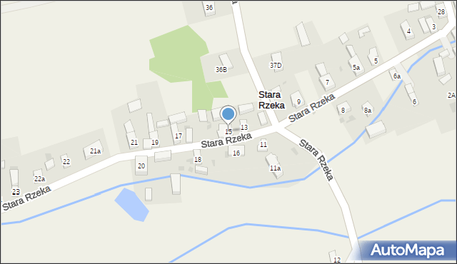 Stara Rzeka, Stara Rzeka, 15, mapa Stara Rzeka