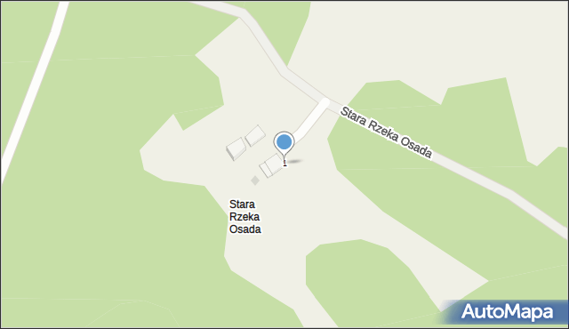 Stara Rzeka Osada, Stara Rzeka Osada, 1, mapa Stara Rzeka Osada