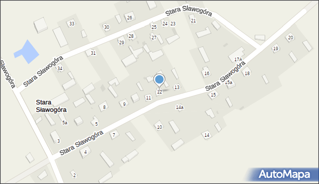 Stara Sławogóra, Stara Sławogóra, 12, mapa Stara Sławogóra