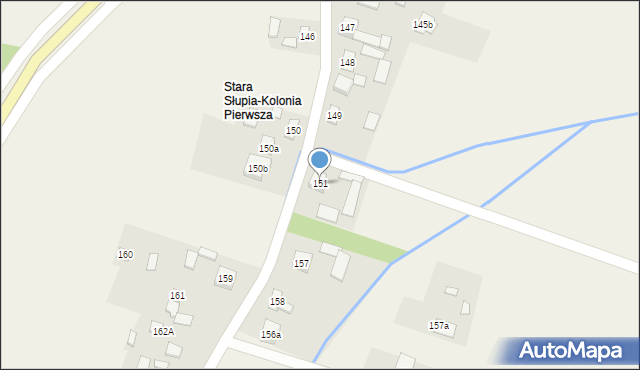 Stara Słupia, Stara Słupia, 151, mapa Stara Słupia