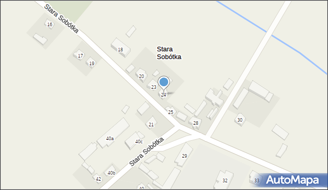 Stara Sobótka, Stara Sobótka, 24, mapa Stara Sobótka