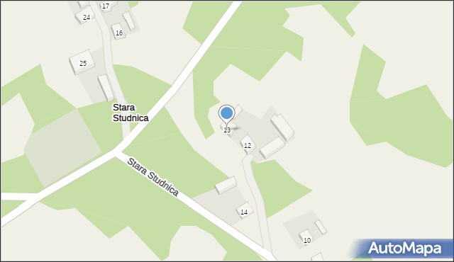 Stara Studnica, Stara Studnica, 13, mapa Stara Studnica