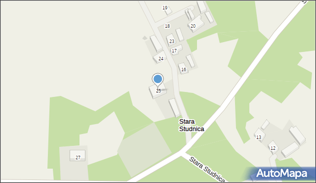 Stara Studnica, Stara Studnica, 25, mapa Stara Studnica