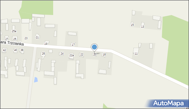 Stara Trzcianka, Stara Trzcianka, 20, mapa Stara Trzcianka