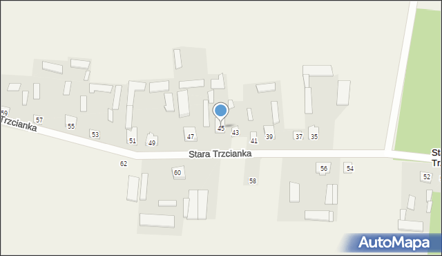 Stara Trzcianka, Stara Trzcianka, 45, mapa Stara Trzcianka