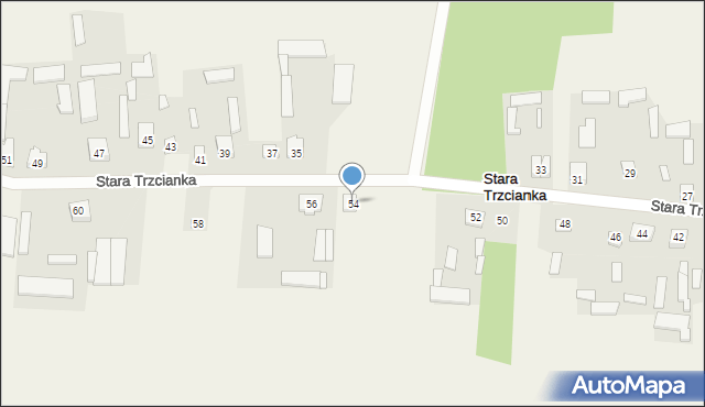 Stara Trzcianka, Stara Trzcianka, 54, mapa Stara Trzcianka