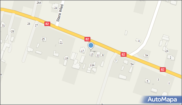 Stara Wieś, Stara Wieś, 15, mapa Stara Wieś