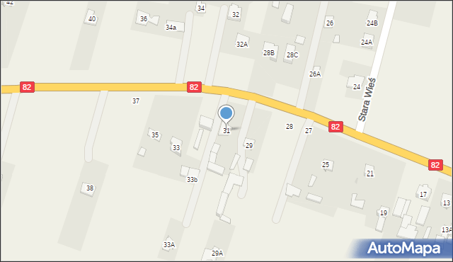Stara Wieś, Stara Wieś, 31, mapa Stara Wieś
