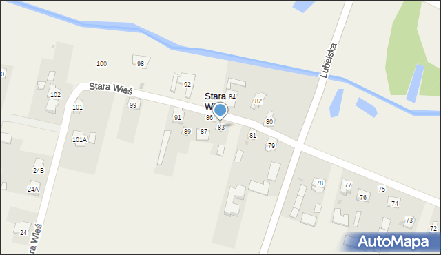 Stara Wieś, Stara Wieś, 83, mapa Stara Wieś