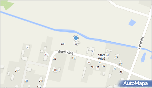 Stara Wieś, Stara Wieś, 98, mapa Stara Wieś