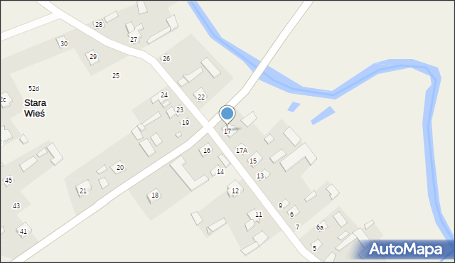 Stara Wieś, Stara Wieś, 17, mapa Stara Wieś