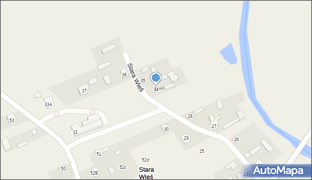 Stara Wieś, Stara Wieś, 34, mapa Stara Wieś