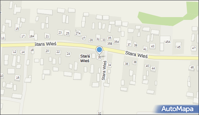 Stara Wieś, Stara Wieś, 30, mapa Stara Wieś