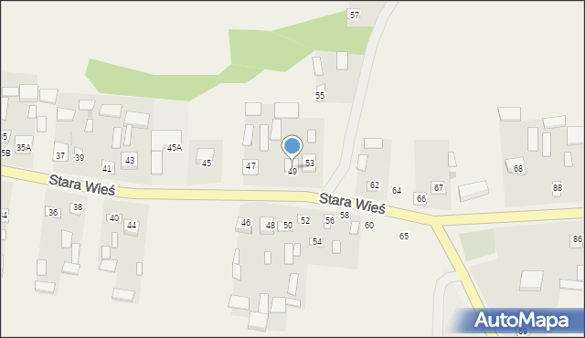 Stara Wieś, Stara Wieś, 51, mapa Stara Wieś