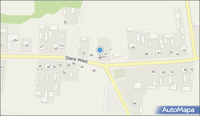 Stara Wieś, Stara Wieś, 66, mapa Stara Wieś