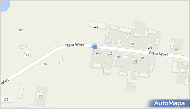 Stara Wieś, Stara Wieś, 113, mapa Stara Wieś