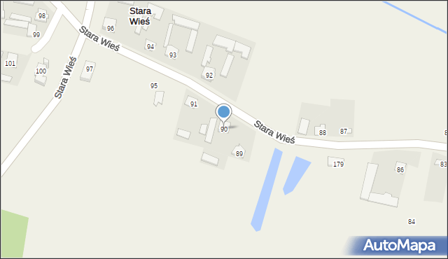 Stara Wieś, Stara Wieś, 90, mapa Stara Wieś