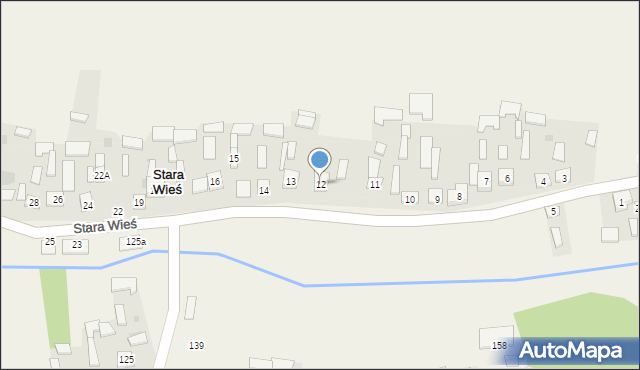 Stara Wieś, Stara Wieś, 12, mapa Stara Wieś