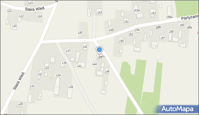 Stara Wieś, Stara Wieś, 145, mapa Stara Wieś