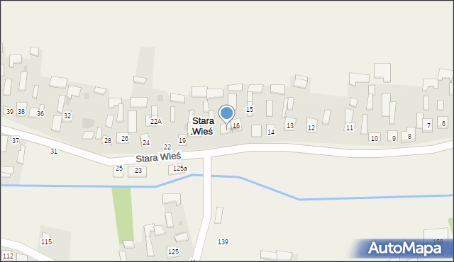 Stara Wieś, Stara Wieś, 17, mapa Stara Wieś