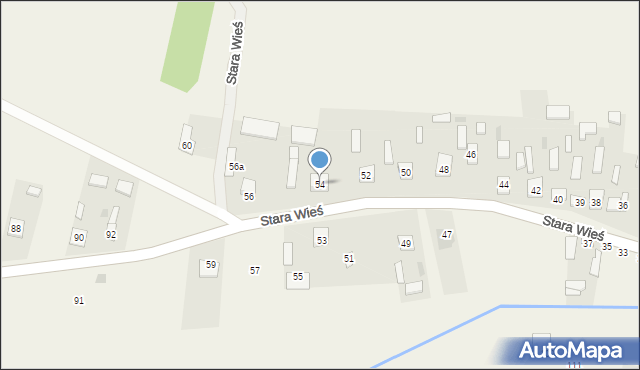 Stara Wieś, Stara Wieś, 54, mapa Stara Wieś