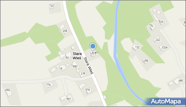 Stara Wieś, Stara Wieś, 1213, mapa Stara Wieś