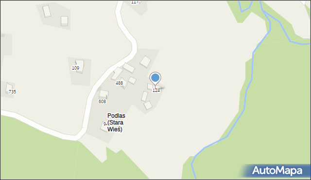 Stara Wieś, Stara Wieś, 124, mapa Stara Wieś