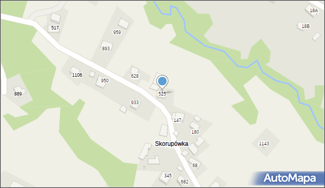 Stara Wieś, Stara Wieś, 525, mapa Stara Wieś