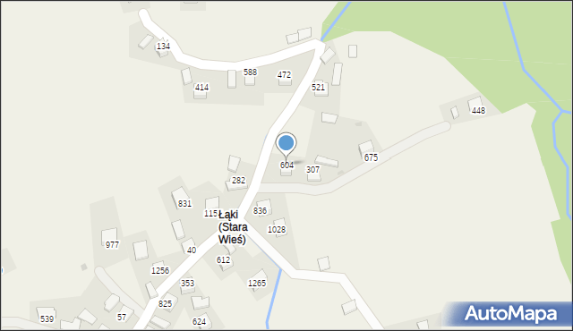 Stara Wieś, Stara Wieś, 604, mapa Stara Wieś