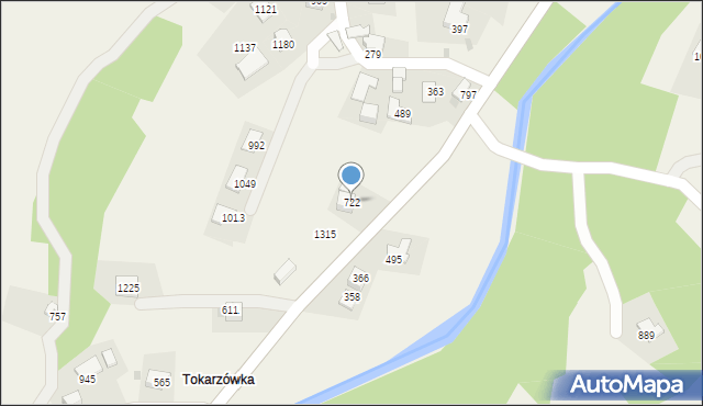 Stara Wieś, Stara Wieś, 722, mapa Stara Wieś