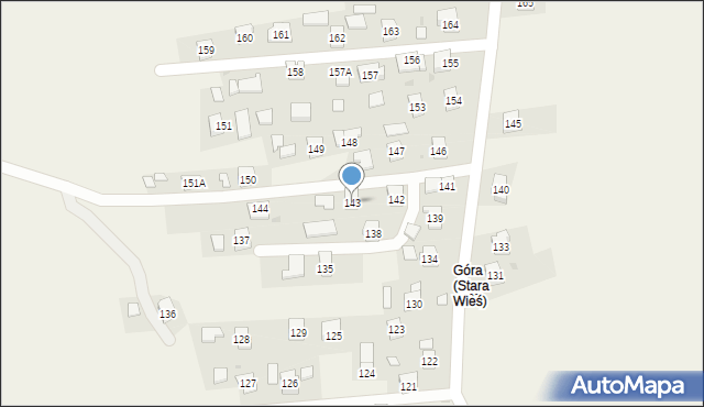 Stara Wieś, Stara Wieś, 143, mapa Stara Wieś