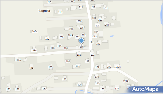 Stara Wieś, Stara Wieś, 195, mapa Stara Wieś