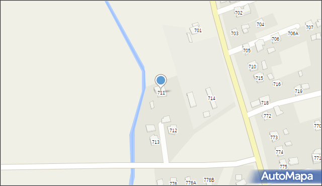 Stara Wieś, Stara Wieś, 711, mapa Stara Wieś