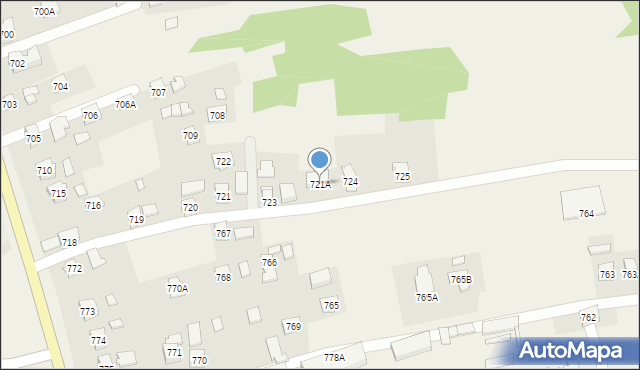 Stara Wieś, Stara Wieś, 721A, mapa Stara Wieś