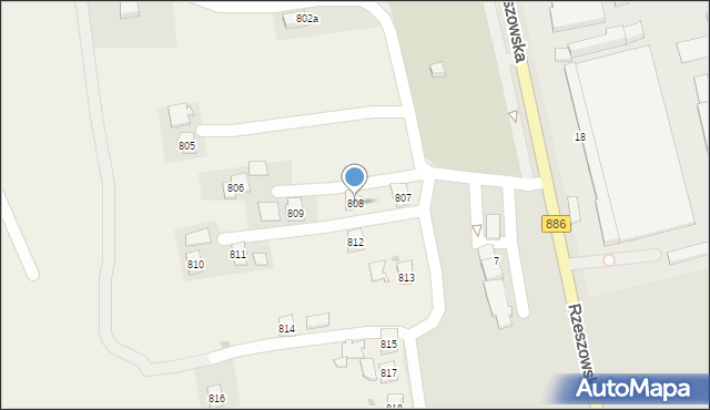 Stara Wieś, Stara Wieś, 808, mapa Stara Wieś